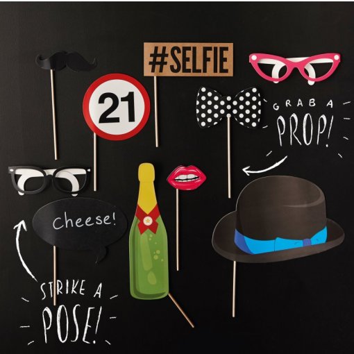 Photobooth Props - 21st Birthday