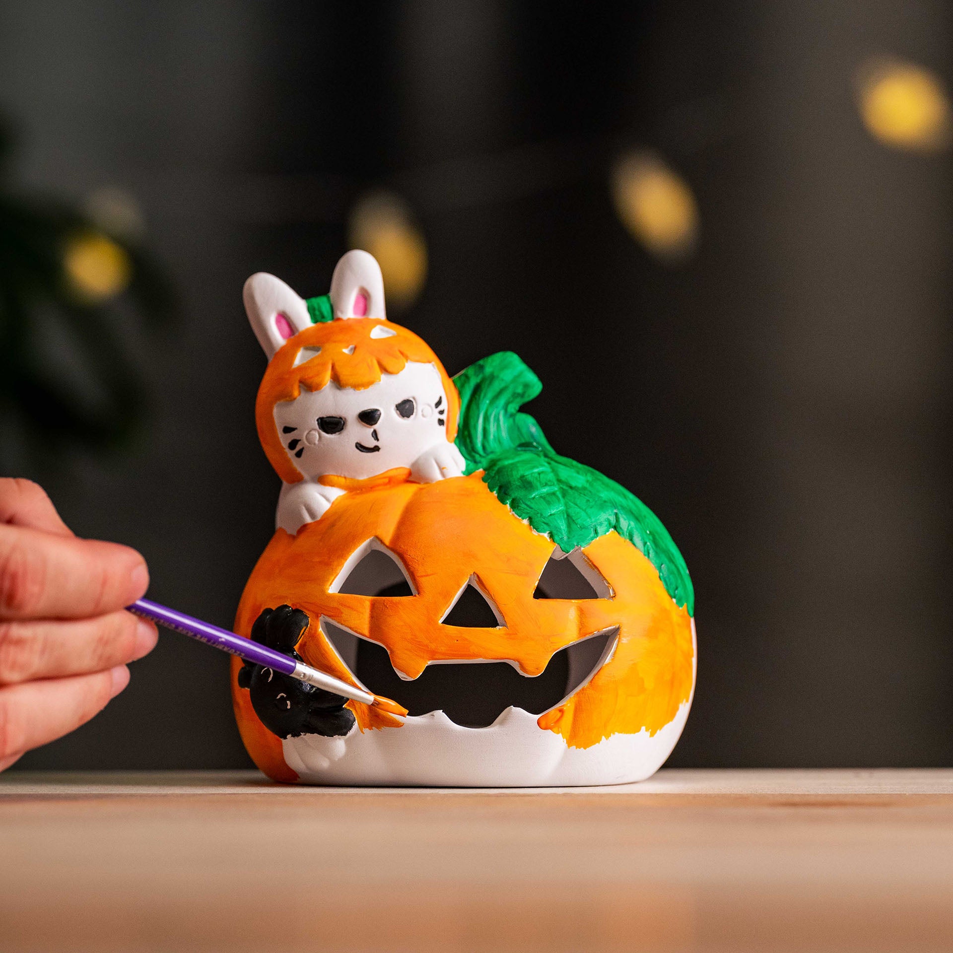 Kit de Decoração de Porta-Velas Halloween