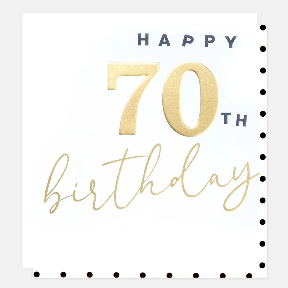 Postal Happy 70th Birthday