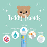 Conjunto de 12 marcadores - Teddy Friends