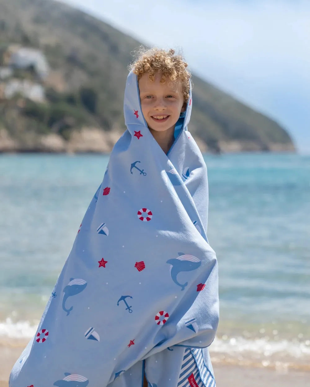Toalha Infantil com Capuz – BALEIAS