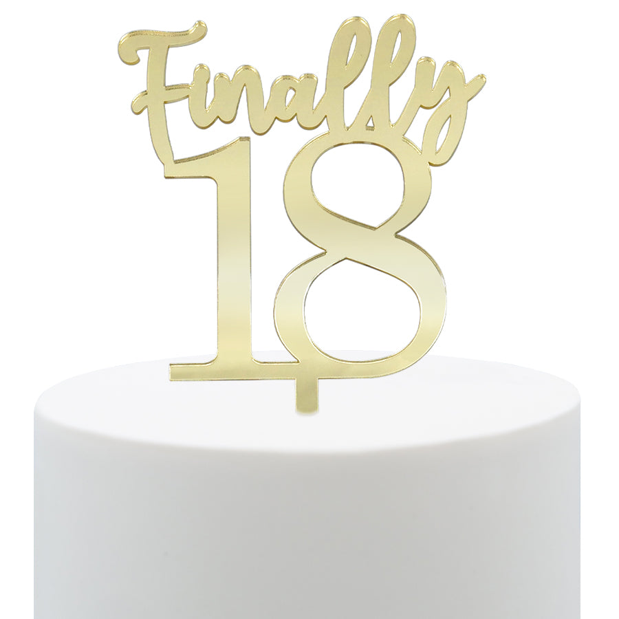 Gold Topper "Finally 18"