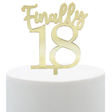 Gold Topper "Finally 18"