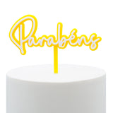Topper Parabéns Amarelo & Branco