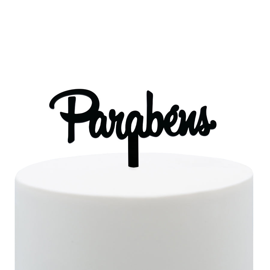 Black Congratulations Topper - Small