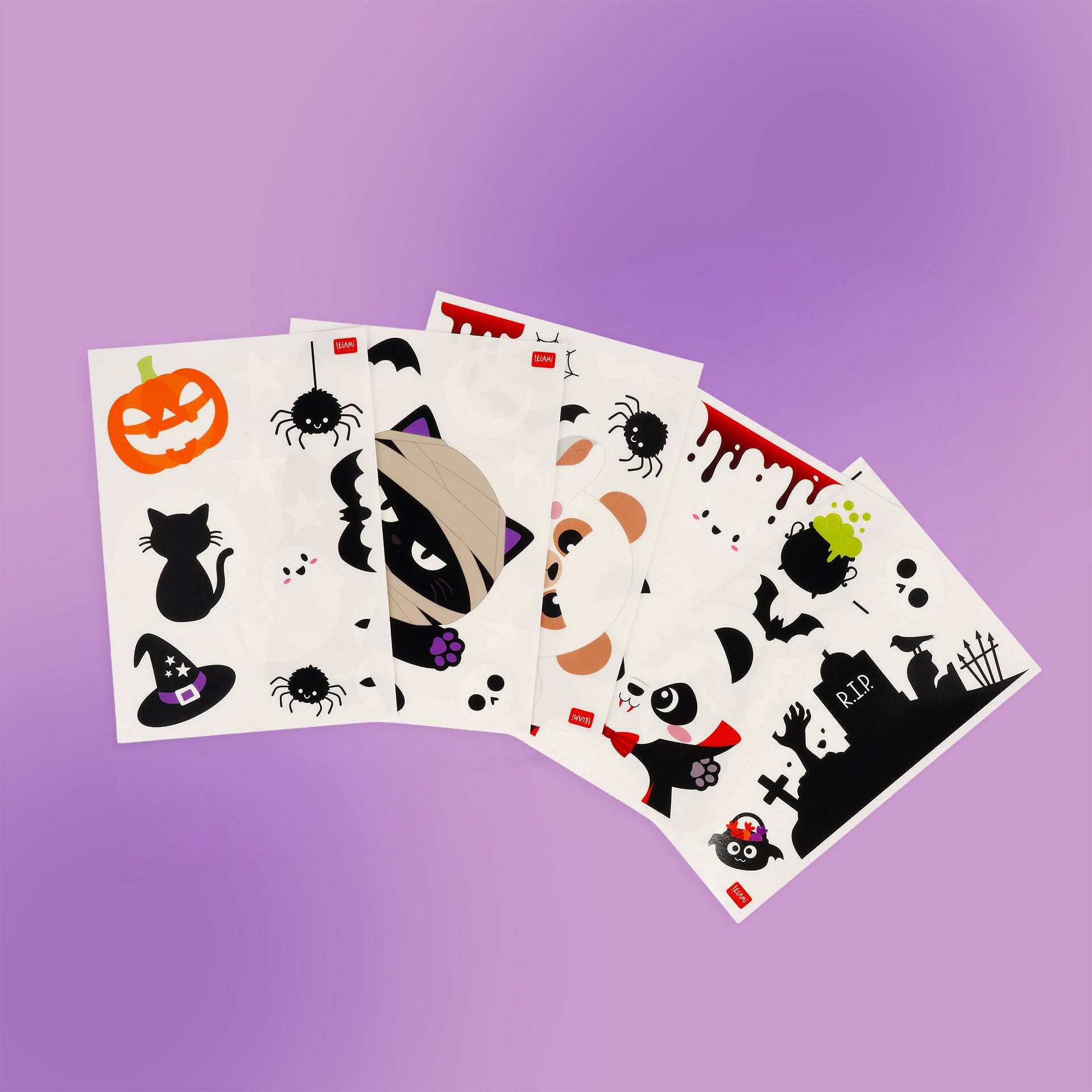 Conjunto de 40 Adesivos Estáticos para Janelas – Pumpkin