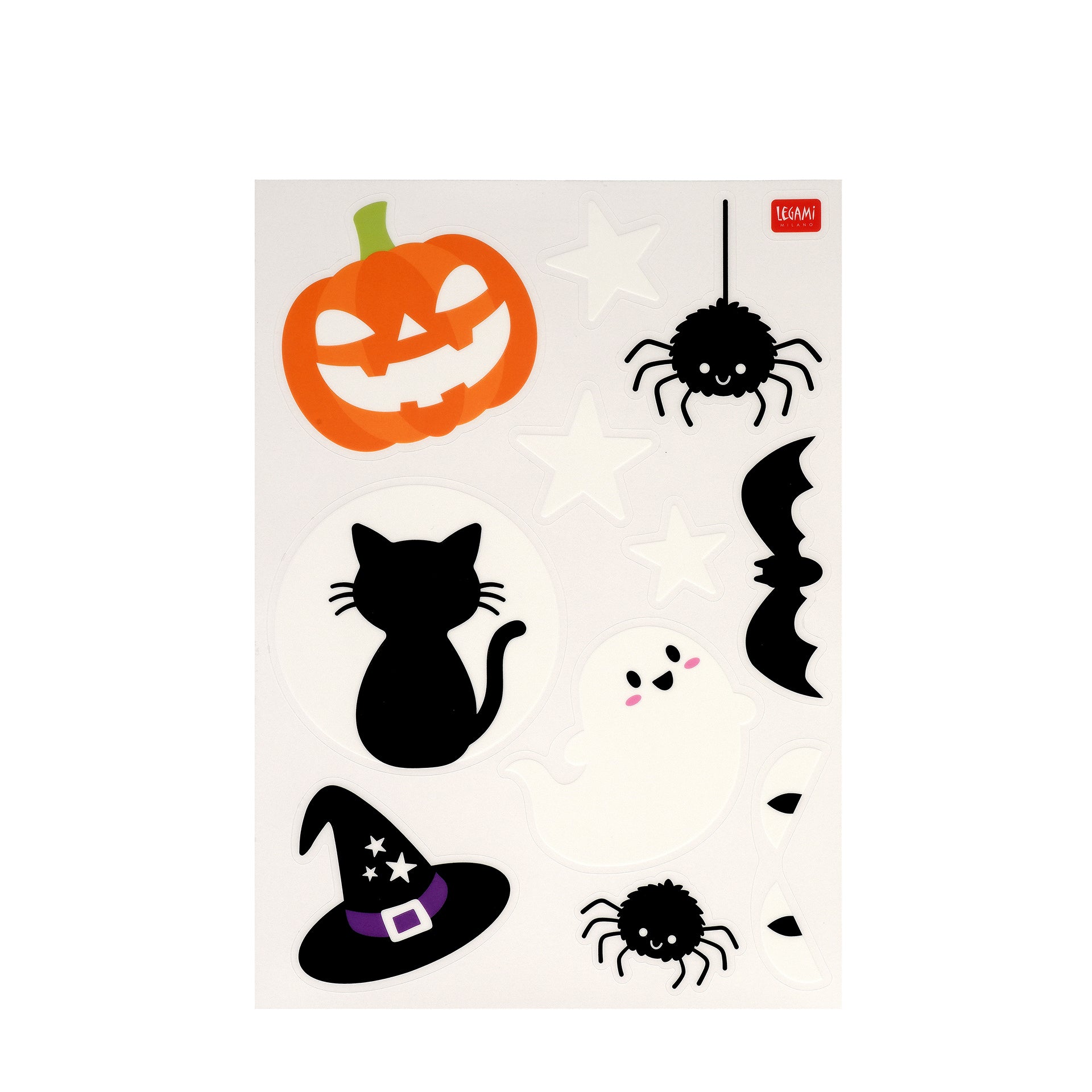 Conjunto de 40 Adesivos Estáticos para Janelas – Pumpkin