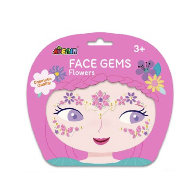 Face gems - Flowers