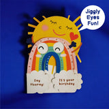 Postal Happy Birthday Rainbow