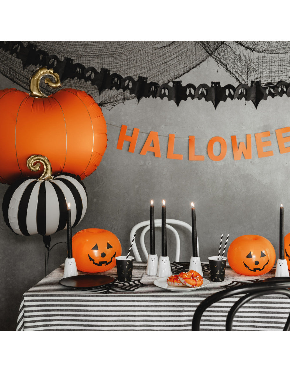 Orange Pumpkin Foil Balloon