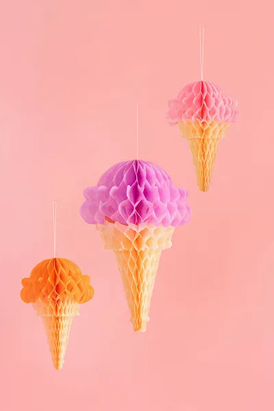 Decorações Pendentes Tissue Gelados