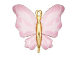 Balão Foil  Borboleta Rosa