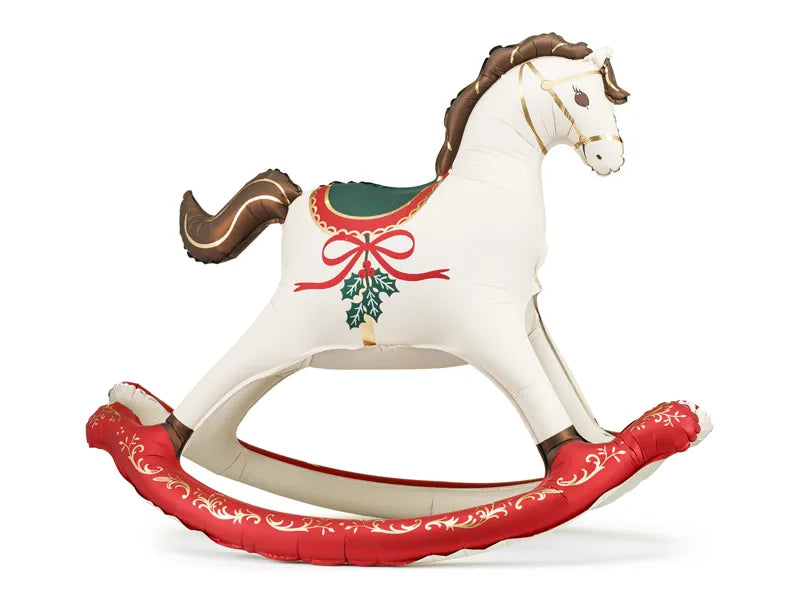 Balão Foil Cavalo de Baloiço Natal