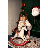 Balão Foil Cavalo de Baloiço Natal