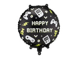 Balão Foil Happy Birthday - Gaming
