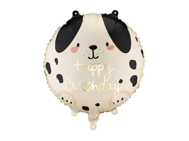 Balão Foil Happy Birthday - Cão Dalmata