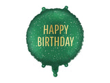 Balão Foil Happy Birthday Verde