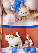 Balão Foil Happy Birthday Gato