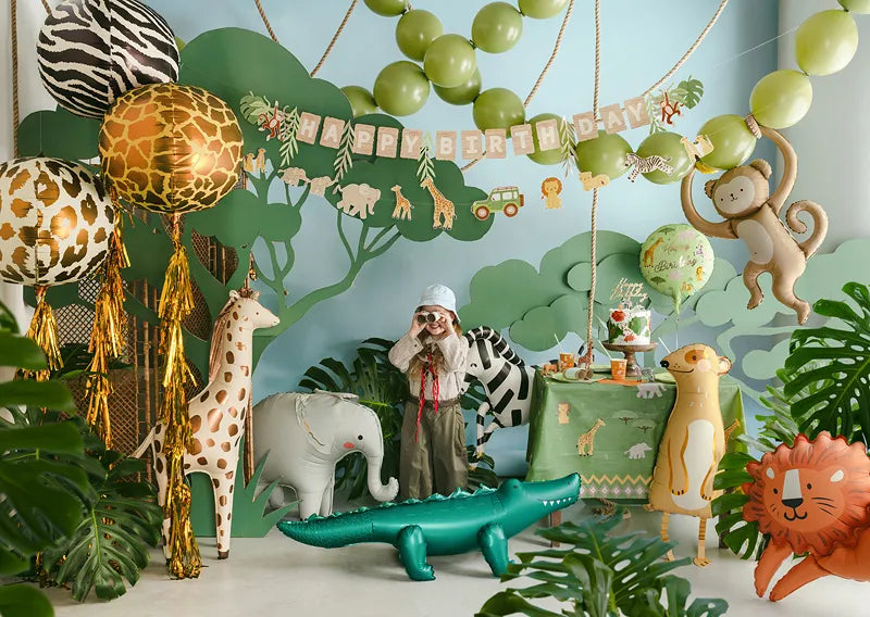 Balão Foil “Happy Birthday” Safari
