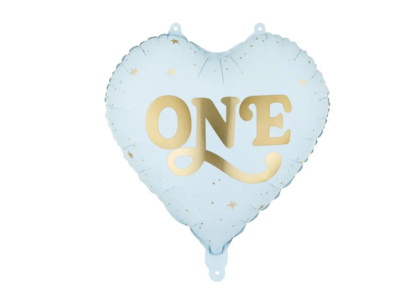 Balão Foil Coração 'One' Azul