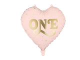 Balão Foil Coração 'One' Rosa