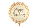 Balão Foil “Happy Birthday” com Animal Print Leopardo