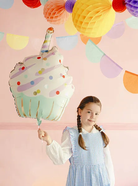 Balão Foil Cupcake Multicolor