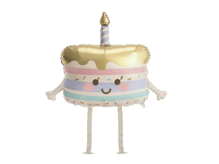 Balão Foil Walking Bolo de Aniversário