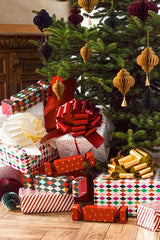 Laço Decorativo Presente Natal Dourado