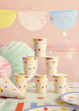 Copos Confettis Coloridos