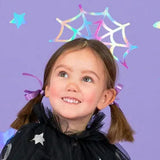 Iridescent Spider Web Halloween Headband