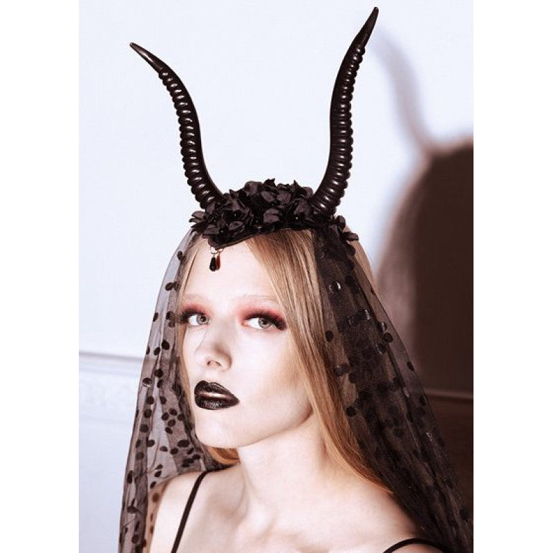 Bandolete Devil Horns com Tule