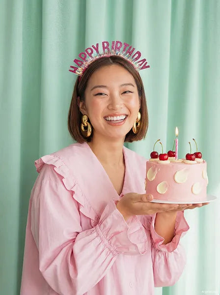 Bandolete Happy Birthday Rosa