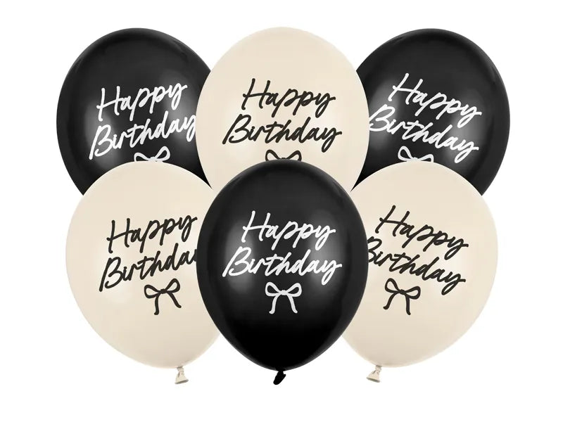 Balões Látex Happy Birthday Laços