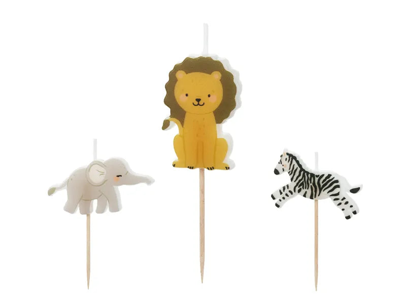 Velas de Aniversário Safari
