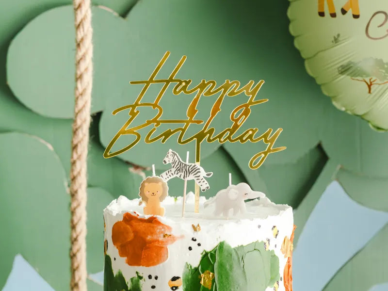 Velas de Aniversário Safari