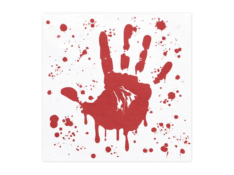 Guardanapos Bloody Hand - Halloween