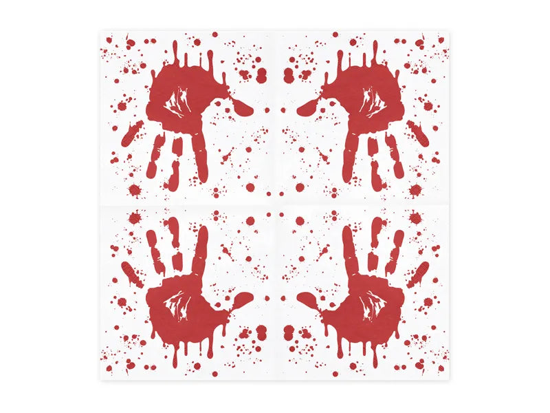 Guardanapos Bloody Hand - Halloween
