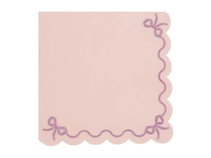 Pink Bow Napkins
