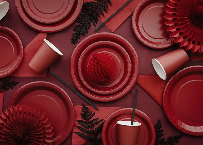 Copos Vermelho Escuro