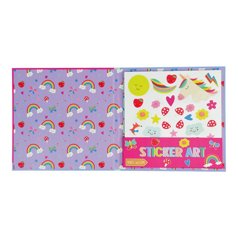 Livro de Autocolantes Perfumado Unicórnio