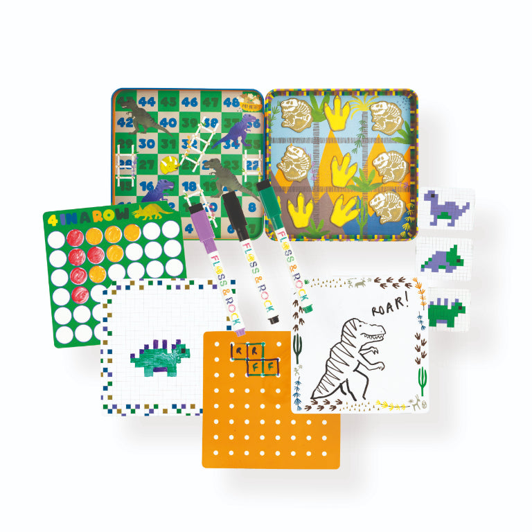 Conjunto 6 Jogos Magnéticos Dinossauros