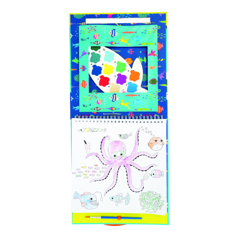 Pinta com Números Oceano