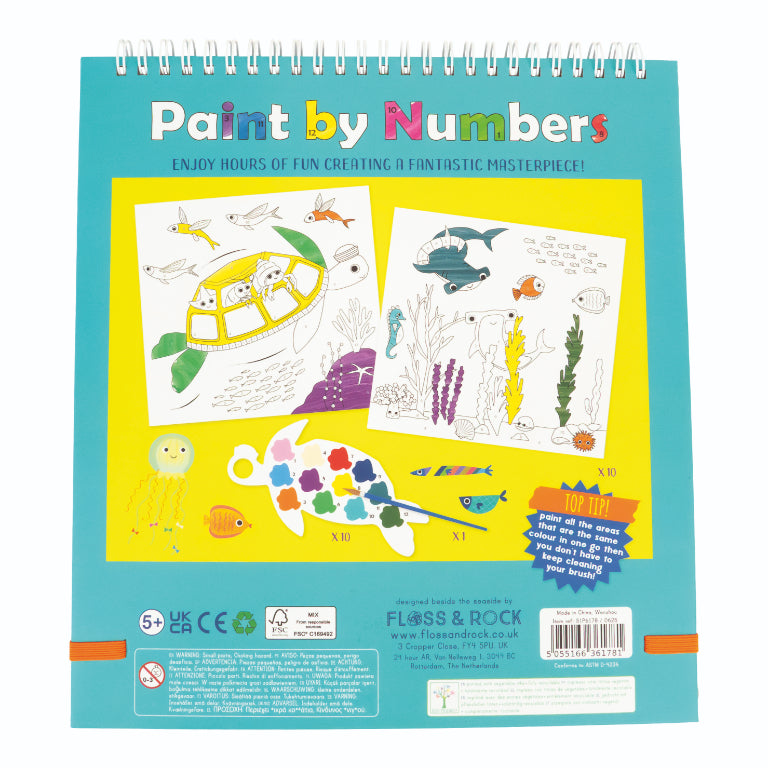 Pinta com Números Oceano