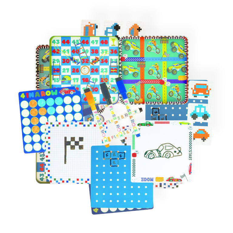 Conjunto 6 Jogos Magnéticos Cars