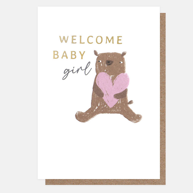 Welcome Baby Girl Postcard