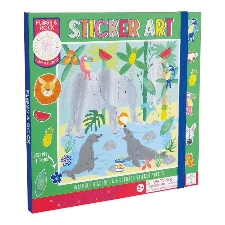 Livro de Autocolantes Perfumado - Selva