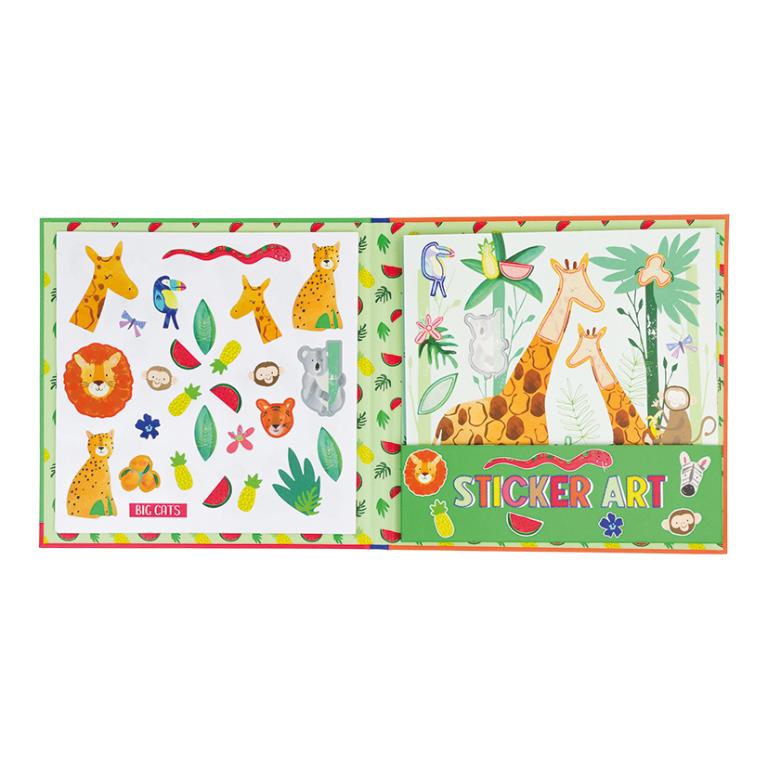 Livro de Autocolantes Perfumado - Selva