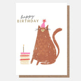 Postal Happy Birthday Cat
