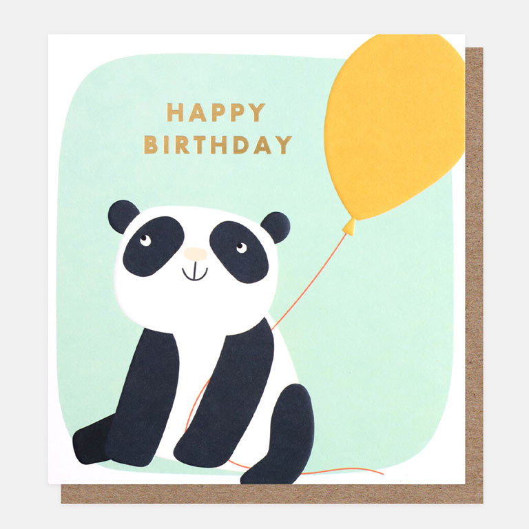 Postal Happy Birthday Panda